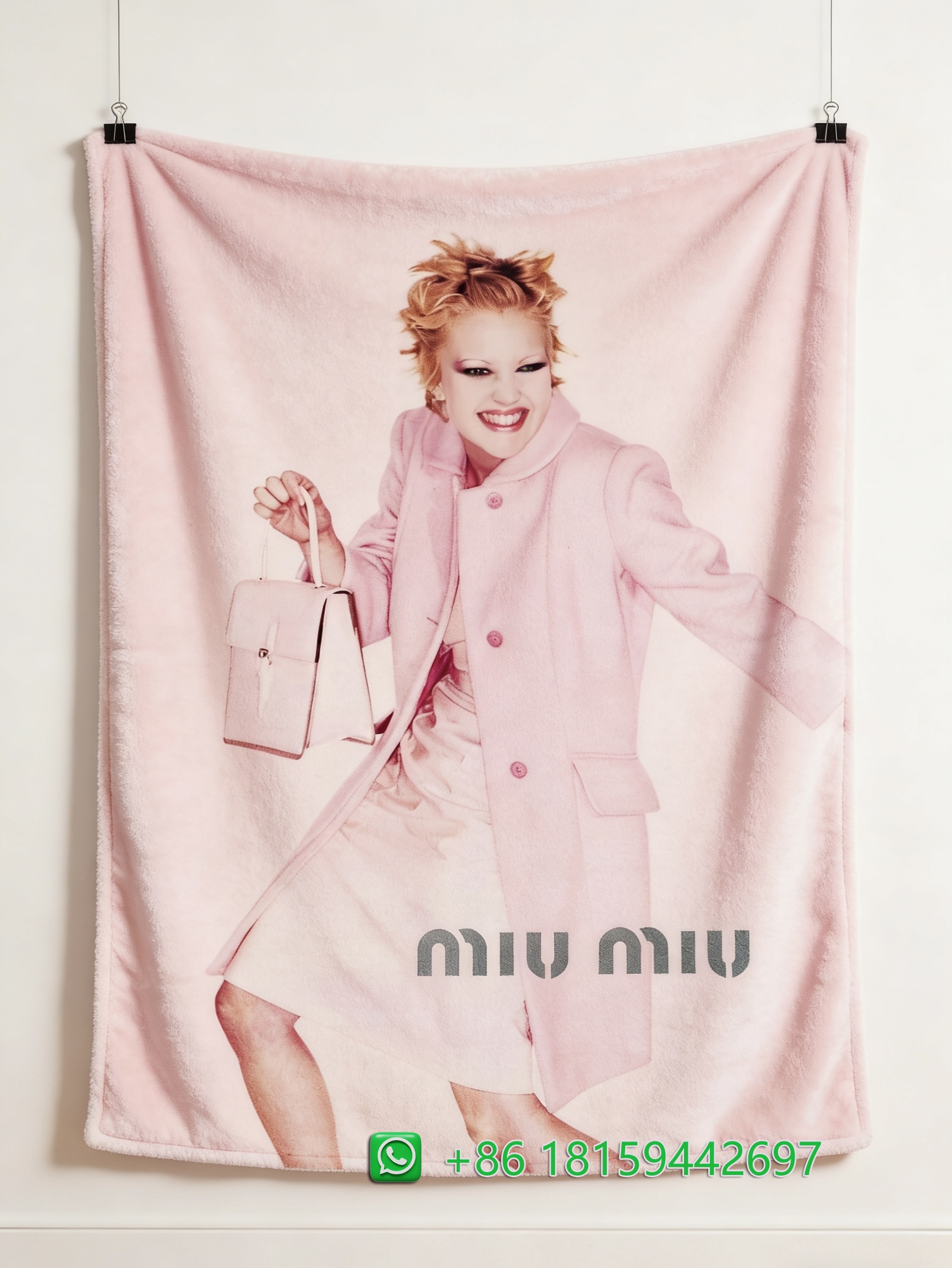Miumiu Throw Blankets